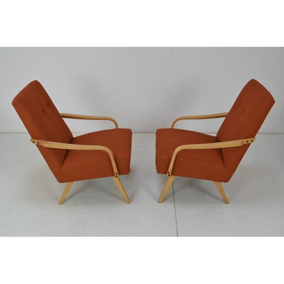 Image 1 of Paar vintage fauteuils, Tsjecho-Slowakije 1970