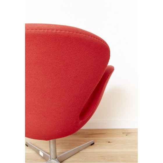 Image 1 of Vintage Swan fauteuil in wol van Arne Jacobsen voor Fritz Hansen, 1958