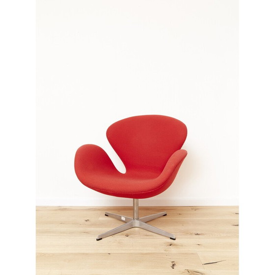 Image 1 of Vintage Swan fauteuil in wol van Arne Jacobsen voor Fritz Hansen, 1958