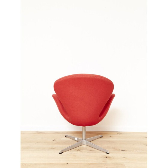Image 1 of Vintage Swan fauteuil in wol van Arne Jacobsen voor Fritz Hansen, 1958