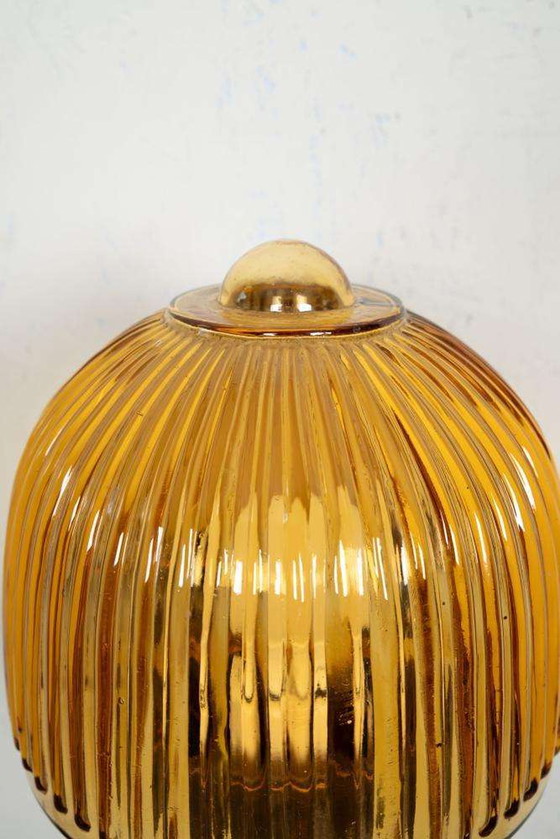 Image 1 of Vintage glazen mushroom wandlamp, Fåglavik glass wall scone