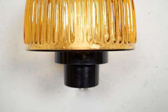 Image 1 of Vintage glazen mushroom wandlamp, Fåglavik glass wall scone