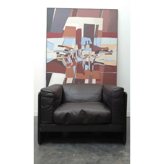 Image 1 of Paar vintage "le capanelle" fauteuils van Tito Agnioli voor Poltrona Frau, 1980