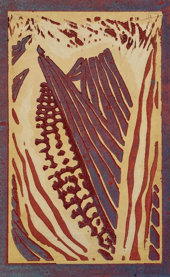 Image 1 of Ineke Zondag - Houtdruk - Vintage