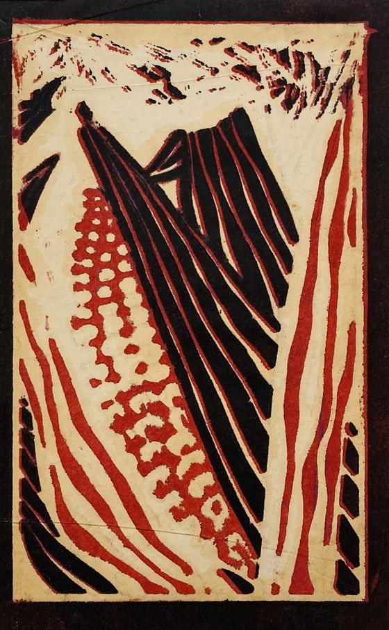 Image 1 of Ineke Zondag - Houtdruk - Vintage