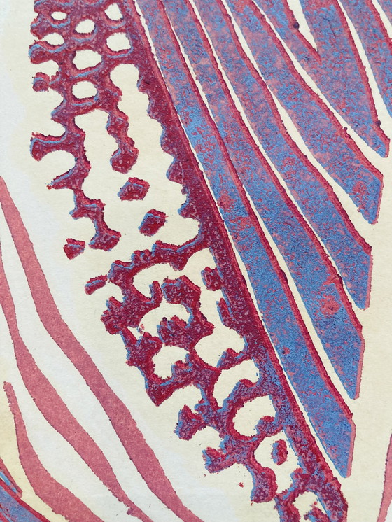 Image 1 of Ineke Zondag - Houtdruk - Vintage