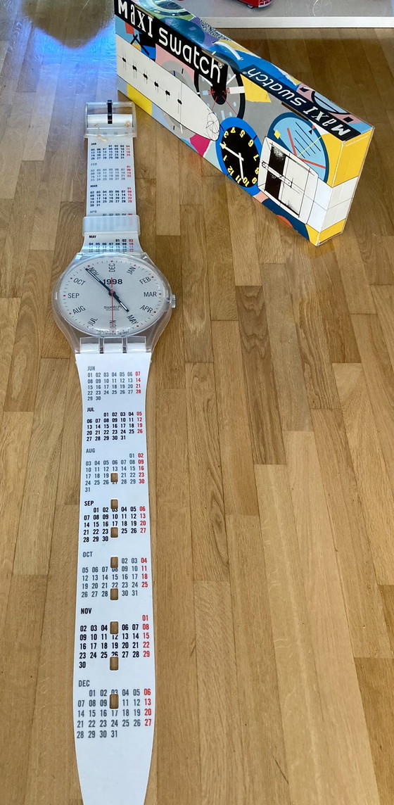 Image 1 of Swatch XXL wandhorloge uit 1996