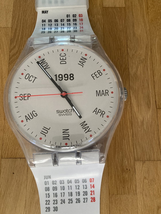 Image 1 of Swatch XXL wandhorloge uit 1996