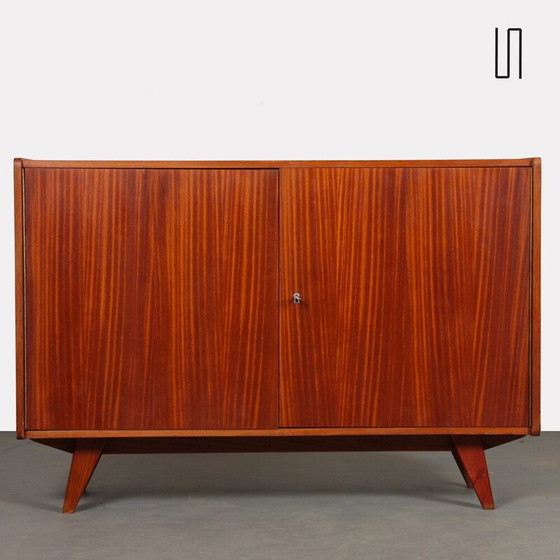 Image 1 of Vintage ladekast model U-450 in mahoniehoutfineer van Jiroutek voor Interier Praha, Tsjecho-Slowakije 1960
