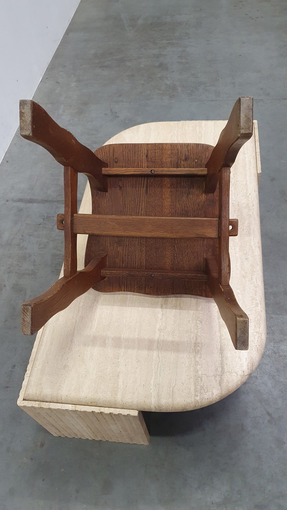 Image 1 of Brutalist eiken stoel