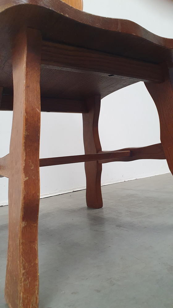 Image 1 of Brutalist eiken stoel