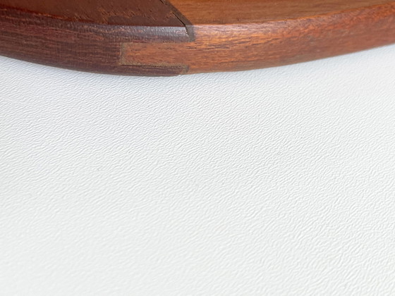 Image 1 of Deense a-symmetrische teak spiegel teakhout