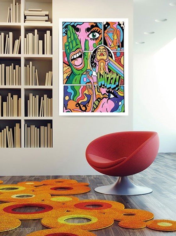 Image 1 of Schilderij - Hand - Saiko_17Mk - Pop Art - Street Art - 2022