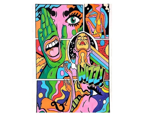 Image 1 of Schilderij - Hand - Saiko_17Mk - Pop Art - Street Art - 2022