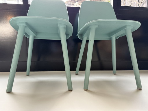 2X Muuto Nerd Lichtgroen / Mint 