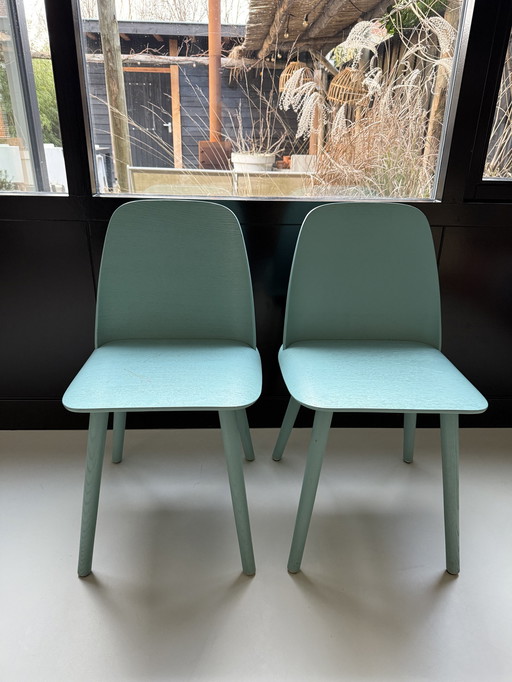 2X Muuto Nerd Lichtgroen / Mint 