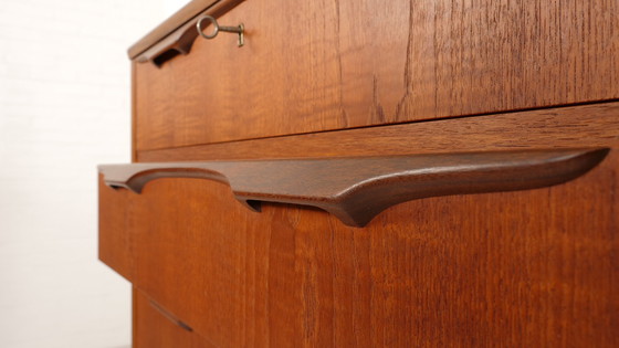 Image 1 of Vintage Deense Ladekast | Teak | 6 Lades | 122 cm