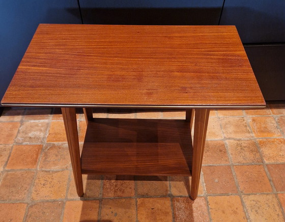 Image 1 of Vintage Bijzettafel/ Trolley / Barcart, Serveerwagen, Mid-Century 