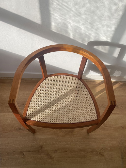 2x Vintage Rotan Rotan Stoelen