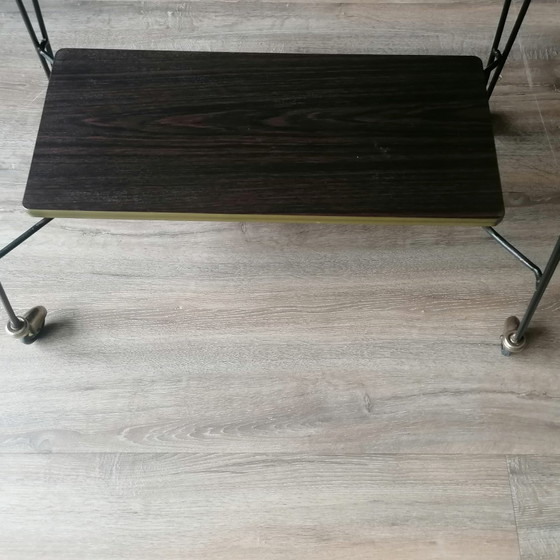 Image 1 of Mid Century Bijzettafel/Dranken Trolley
