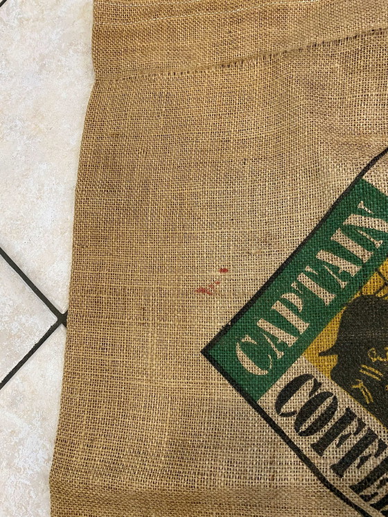 Image 1 of Echte Vintage Captain Cook Hawaiian Islands Coffee Usa Jute Tas