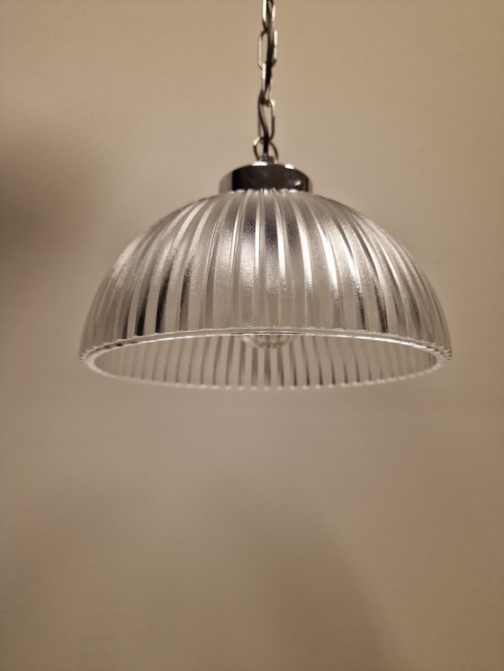 Image 1 of Vintage Glazen Hanglamp