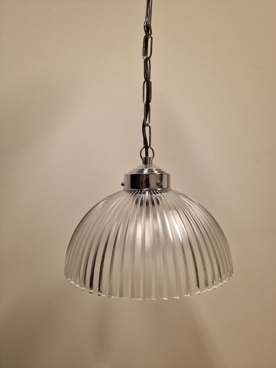 Image 1 of Vintage Glazen Hanglamp