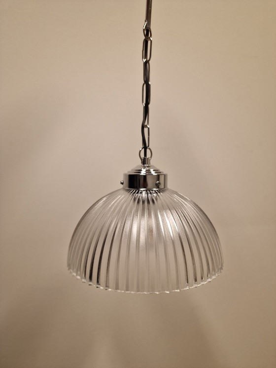 Image 1 of Vintage Glazen Hanglamp