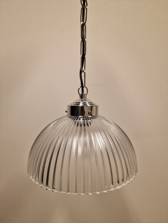 Image 1 of Vintage Glazen Hanglamp