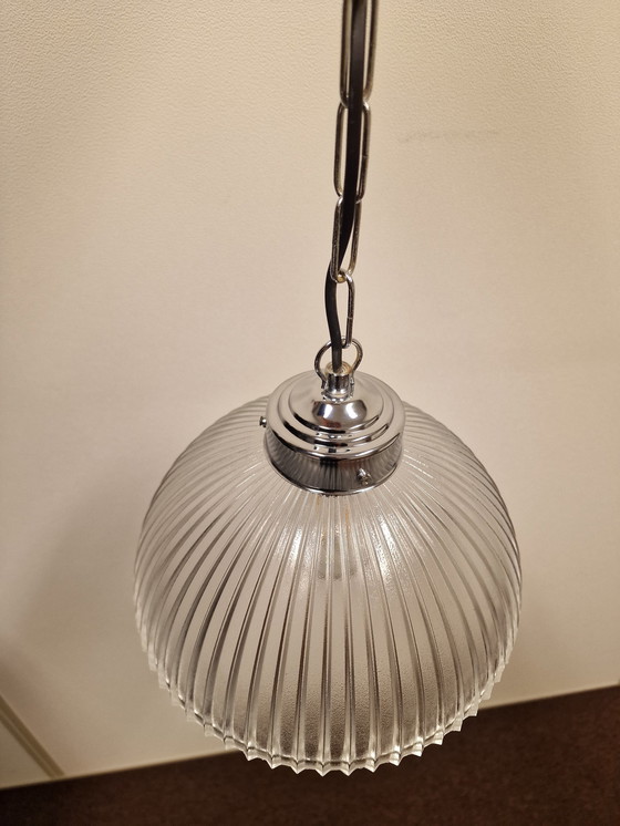 Image 1 of Vintage Glazen Hanglamp