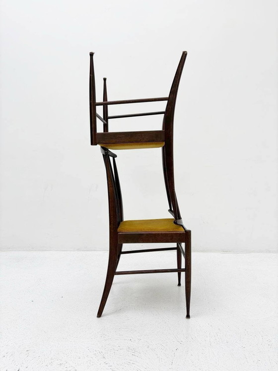 Image 1 of Set van 6 eetkamerstoelen van Kerstin Horlin Holmquist voor Asko, Finland, 1970