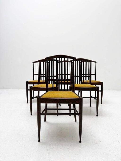 Set van 6 eetkamerstoelen van Kerstin Horlin Holmquist voor Asko, Finland, 1970