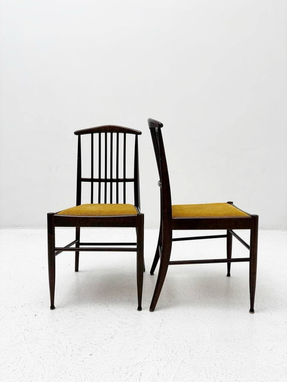 Image 1 of Set van 6 eetkamerstoelen van Kerstin Horlin Holmquist voor Asko, Finland, 1970