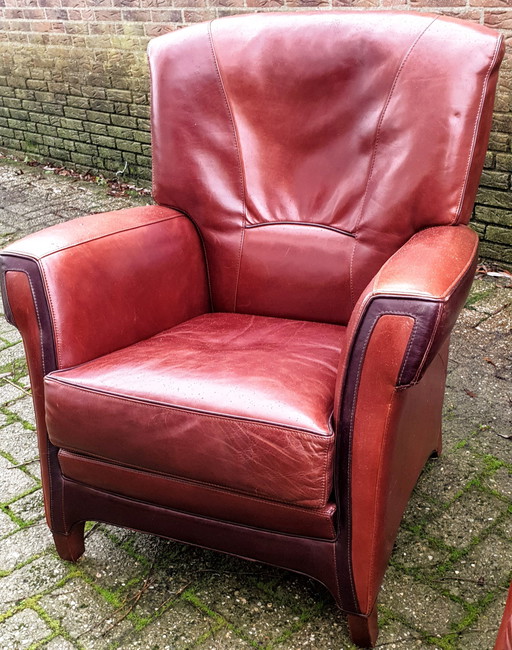 2x Schuitema Jugendstil fauteuils