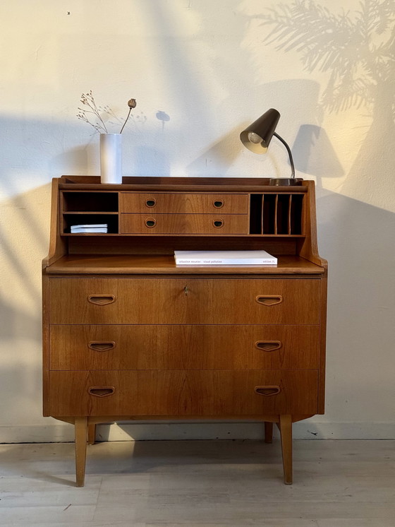 Image 1 of Vintage Deens bureau secretaire