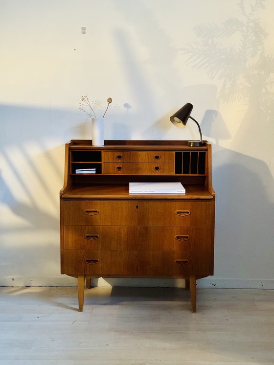 Image 1 of Vintage Deens bureau secretaire