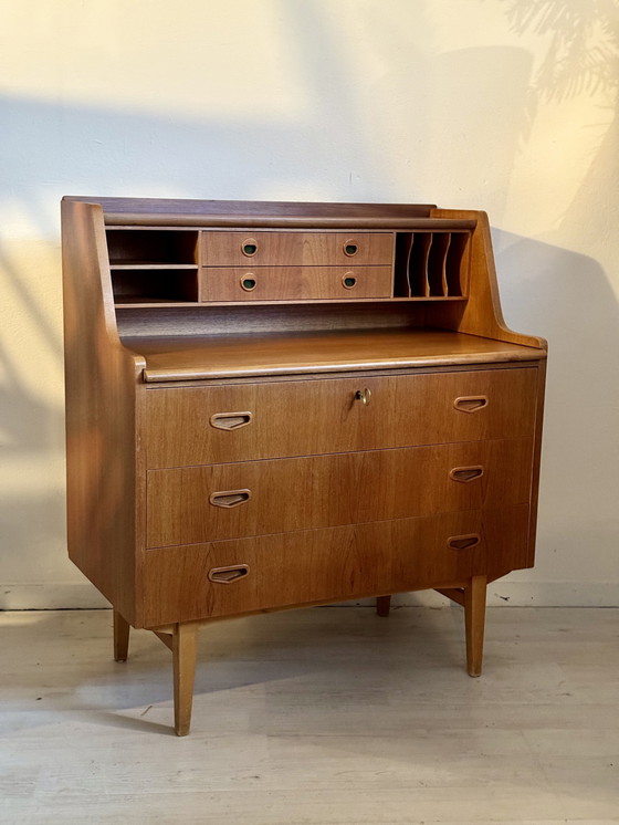 Image 1 of Vintage Deens bureau secretaire