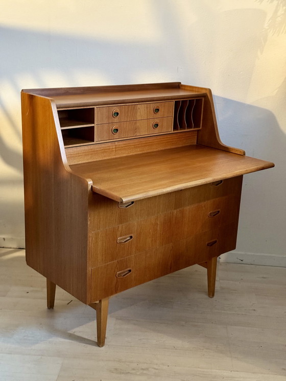 Image 1 of Vintage Deens bureau secretaire