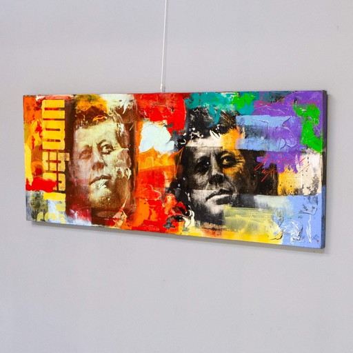 Claus Costa Pop Art  J.F. Kennedy Schilderij 