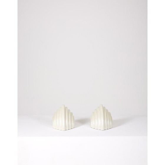 Image 1 of Paar vintage Tuki wandlampen van Kazuhide Takahama voor Sirrah, 1980