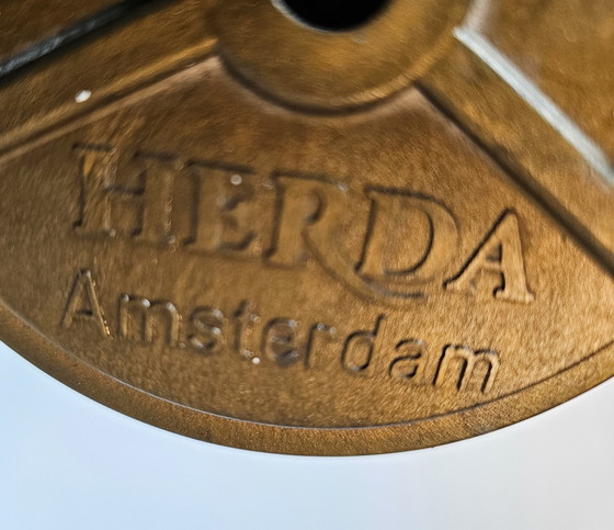 Image 1 of Herda Amsterdam - Vloerlamp - Hollywood Regency - Messing - 70S