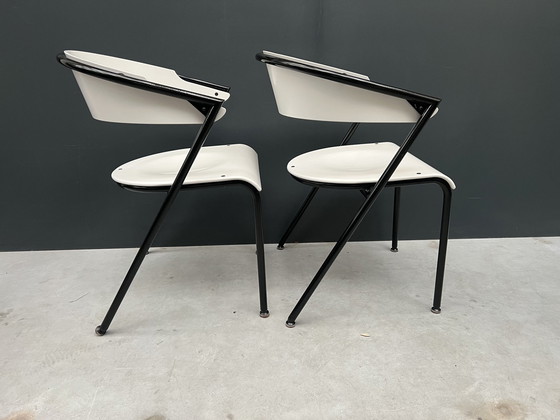 Image 1 of 4 jaren 80 stoelen, Memphis stijl