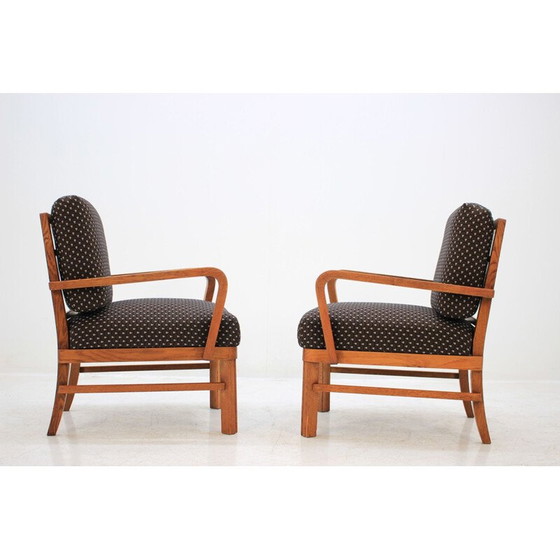 Image 1 of Paar vintage fauteuils, Art Deco, Tsjecho-Slowakije 1930