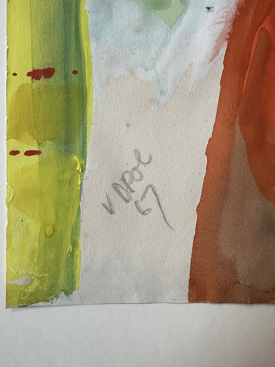 Image 1 of Jaap van der Pol Aquarel/Gouache