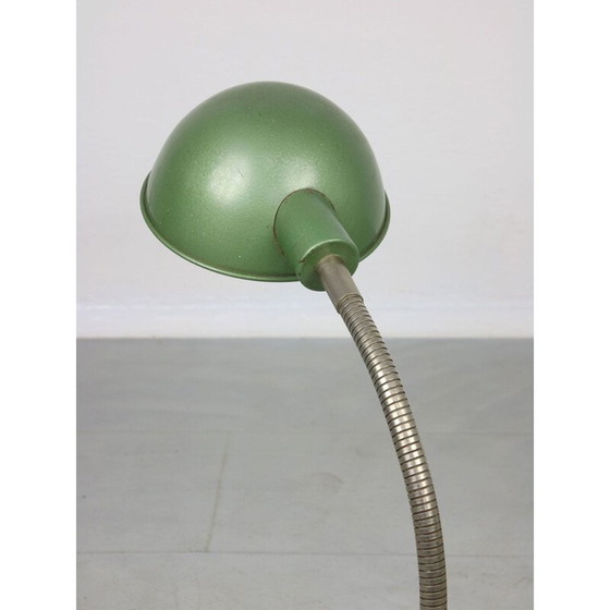 Image 1 of Vintage groene zwanenhals tafellamp