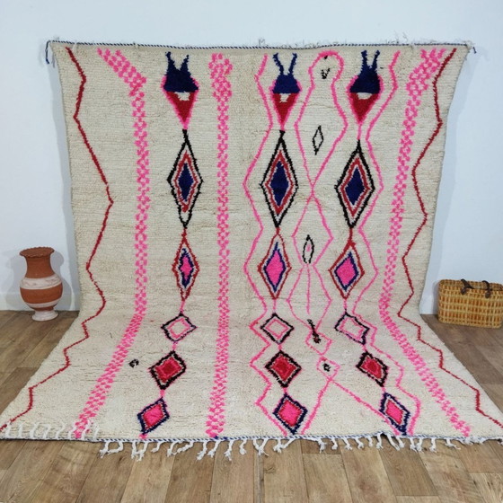 Image 1 of Handgemaakte Berber Vloerkleed Van Wol - Handgemaakte Berber Vloerkleed Van Wol