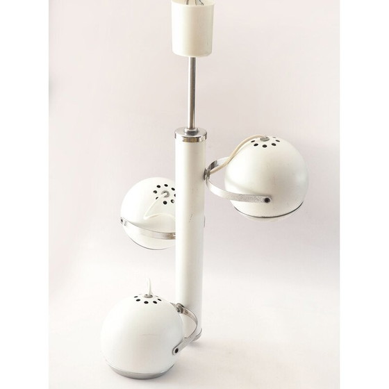 Image 1 of Vintage oogbol hanglamp met 3 spots, 1970