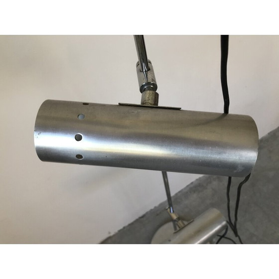 Image 1 of Vintage aluminium en chromen vloerlamp van Alain Richard voor Disderot, jaren 1960