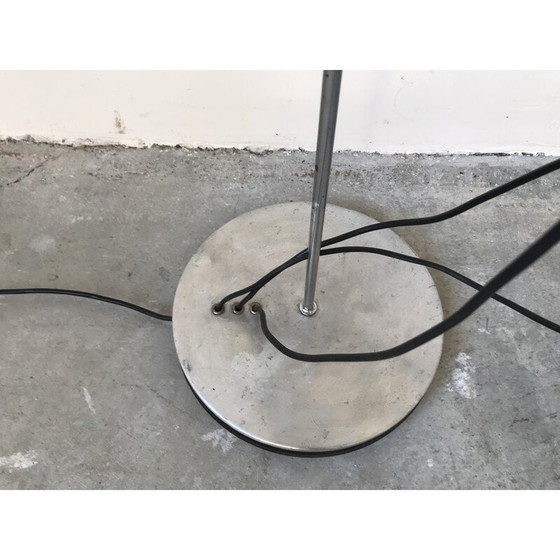Image 1 of Vintage aluminium en chromen vloerlamp van Alain Richard voor Disderot, jaren 1960