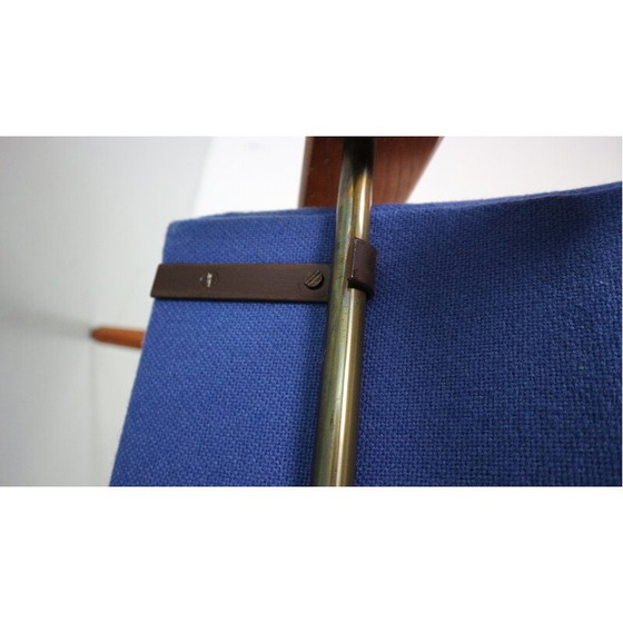 Image 1 of Vintage teakhouten fauteuil met voetenbank van Søren Ladefoged voor Sl Møbler, Denemarken 1960